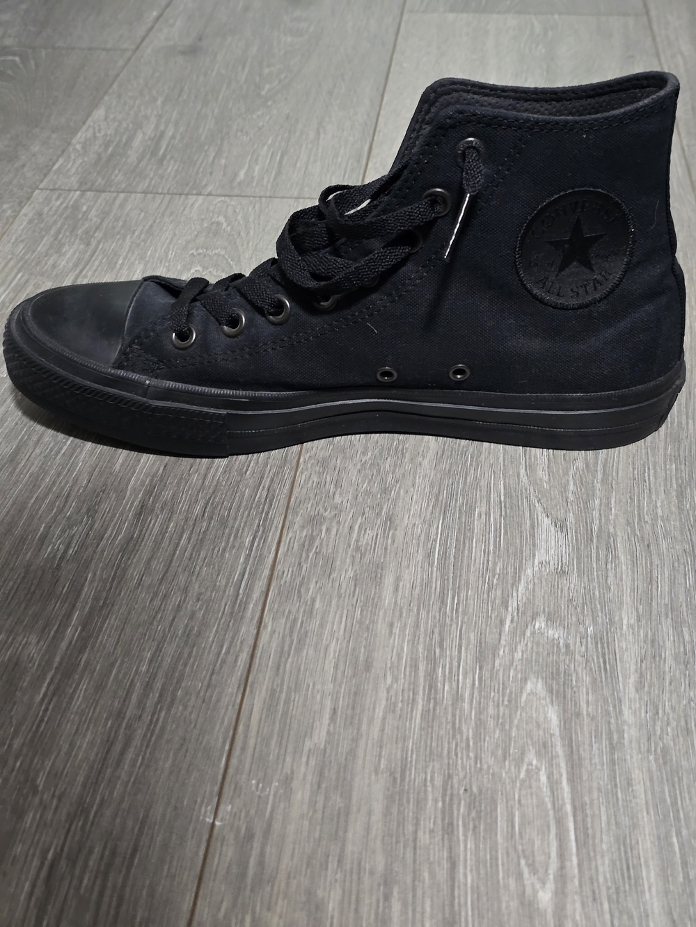 Converse Black High-Top Canvas Sneakers - Picture 3 of 4